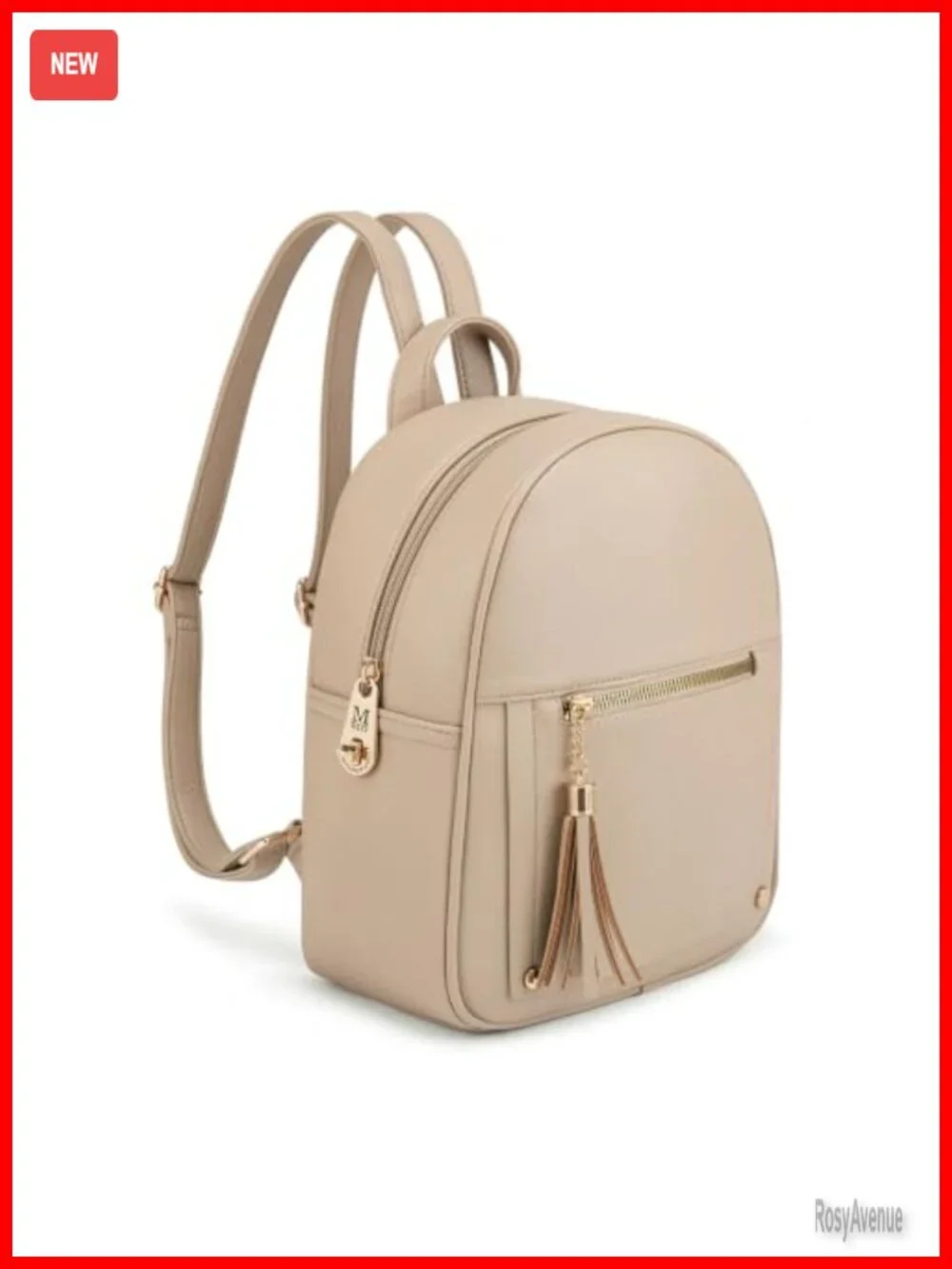 Mini Anti Theft Backpack Purse with Secure Lock and Tassel